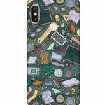 Mugruch Colorful Hard Back Case Cover for Xiaomi Redmi Note 6 Pro | Student Study Gadgets Pattern | Design- – D24