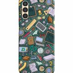 Mugruch Hard Back Case Cover for Samsung Galaxy A13 5G / SM-A136U, SM-A136U1 | Student Study Gadgets Pattern | Design- 24