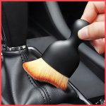 Wolpin Multipurpose Car Interior Cleaning Brush with Handle AC Vent Dashboard Dust Dirt Cleaner for PC Laptop Keyboard Electronic Gadgets
