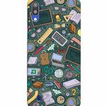 Mugruch Hard Back Case Cover for Samsung Galaxy M10 | Student Study Gadgets Pattern | Design- 24