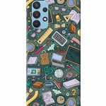 Mugruch Hard Back Case Cover for Samsung Galaxy A32 | Student Study Gadgets Pattern | Design- 24