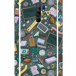 Mugruch Colorful Hard Back Case Cover for Xiaomi Redmi 9 Prime/Poco M2 | Student Study Gadgets Pattern | Design- – D24