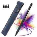 Tukzer Active Stylus Pen, iPad Pencil with Palm Rejection, Tilt Sensitivity, High Precision| for iPad 2018 Onwards iPad (6/7/8/9/10) Air (3/4/5) Pro 11″ (1/2/3/4) Pro 12.9″ (3/4/5/6) Mini (6/5)(Black)