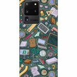 Mugruch Hard Back Case Cover for Samsung Galaxy S20 Ultra | Student Study Gadgets Pattern | Design- 24