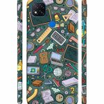 Mugruch Colorful Hard Back Case Cover for Xiaomi Redmi 9 | Student Study Gadgets Pattern | Design- – D24