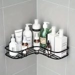 Shelf Adhesive Corner Shelf for Bathroom by Schmieden| Bathroom Corner Shelf| Bathroom Corner Rack |Corner Bathroom Shelf | Wall Rack for Kitchen | Kitchen Corner Shelf Rack