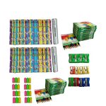 Gamins Gadgets Bullet Pack Of Stationery | Kids Birthday Return Gift Combo Set | Set of Eraser, Sharpener, Shading Pencil (Multicolor, Pack of 12)
