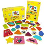 Butterfly EduFields Magnetic Shapes Puzzles Kids Toys For 3+ Year Old Kids|Educational Activity Toys For Kids 3 4 5+ Years|80+ Pattern Book&27 Shapes|Best Birthday Gift For Preschoolers,Multicolor