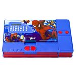 ASWORLD Spiderman Gadget Pencil Box with Calculator (Multicolour) Spiderman Cartoon Character Printed Jumbo Button Pencil Box with Accessories Art Plastic Pencil Box