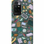 Mugruch Colorful Hard Back Case Cover for Xiaomi Redmi 10 Prime | Student Study Gadgets Pattern | Design- – D24