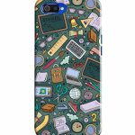 Mugruch Colorful Hard Back Case Cover for Realme C1 | Student Study Gadgets Pattern | Design- – D24