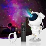 ELEPHANTBOAT® Astronaut Projector Galaxy Night Light Projector Led Lamp with Remote Control 17 Modes Kids Planetarium Galaxy Projector for Bedroom with 2 Timer and 8 Nebula Star Projector Light