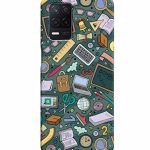 Mugruch Colorful Hard Back Case Cover for Realme Narzo 30 5G | Student Study Gadgets Pattern | Design- – D24