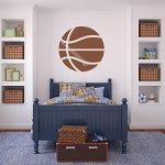 Gadgets Wrap Basketball Ball American Sports Wall Sticker Boys Girls Basketball Decal Wall Decal Mural Vinyl Sticker (56cm x 56cm)