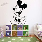 Gadgets Wrap Wall Stickers Mickey Pattern Wall Decals Boys Room Decoration Vinyl