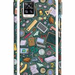 Mugruch Colorful Hard Back Case Cover for Vivo V20 Pro | Student Study Gadgets Pattern | Design- – D24