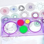 Retail Charms, Spirograph Geometric Ruler Drafting Tools Stationery for Students Drawing Set Learning Art Sets Creative Gift for Children