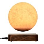 CALIST Levitating Moon Lamp, Magnetic Floating Moon Lamp Spinning Luna Night Light with Color Modes, for Home Office Desk Decor, Bedroom Unique Lamps, Cool Tech Gadgets Gift for Women Kids (Pack of 1)