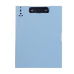 Mrinita A4 Size Foldable Clipboard File Exam Board Scratch Free, Foamed PP Material Exam Pad 360* Writing Board Anti-Friction Multi-Functional for Students, Professionals, Artists (Dusty Blue)