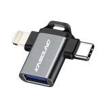 Kinsound 2 in 1 USB OTG for iPhone/iPad, Lightning OTG Pendrive Adapter, USB Type-C OTG Compatible with iOS 13, Android Devices for iPhone, iPad, Pendrive & Type C Phones