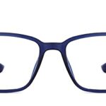 LENSKART BLU | Zero Power Blue Cut Computer Glasses | Anti Glare, Lightweight & Blocks Harmful Rays | UV Protection Specs | Men & Women | Large | LB E13737