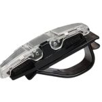 Universal Multi-Function Car Sun Visor Double Sunglasses Eye Glasses Card Holder Clip (Silver)