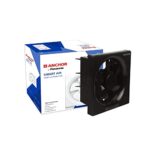 Anchor By Panasonic Smart Air 250mm Exhaust Fan | Exhaust Fan for Bathroom, Office, Kitchen (Black) (13981BK/13049BK)