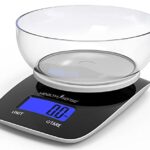 HealthSense Chef-Mate KS 33 Digital Kitchen Weighing Scale & Food Weight Machine for Health, Fitness, Home Baking & Cooking with Free Bowl, 1 Year Warranty & Batteries Included