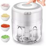 ALWAFLI Rechargeable Wireless Chopper for Kitchen Use, Food Processor, Vegetable Chopper for Kitchen, 250ml 30W Processor for Garlic/Beef/Onion/Chili/Nut/Baby/Vegetable Food Supplement – 1Pcs (400)