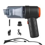 PAGALY Wireless Car Vacuum 2 in 1 Rechargable Handheld Air Blowing and 6500 R High Suction Dry and Wet for Window,Home,Office Car Vacuum Cleaner, Cartridge filter, Black