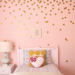 Gadgets Wrap 4cm Gold Polka Dots Wall Sticker Wall Art Decals Removable Kids Children Room Home Decoration Golden DIY Dot Stickers Home Décor