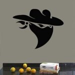 Gadgets Wrap Wall Decals Vinyl Decal Sticker Art Mural Decor Man Cowboy Face Hat Design, AG20-DRP-3658