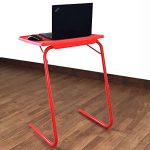 bi3 Multipurpose Laptop Study Table Strong Top 6 Heights 3 Angles Portable Adjustable Foldable (Red)