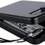 Gobbler Portable Safe Locker Box with Combination Pin Access for Home, Office, Travel, Car (GS-24MC, Black)