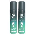 Pee Safe Toilet Seat Sanitizer Spray (75ml – Pack Of 2) – Mint| Reduces The Risk Of UTI & Other Infections | Protects From 99.9% Germs In 10 Seconds & Travel Friendly | Anti Odour, Deodorizer