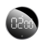 Sisliya LED Digital Countdown Magnetic Alarm Clock Kitchen Timer Cooking Study Stopwatch