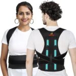 AIKYAM™ Posture Corrector for Men and Women – Back Support Belt | Breathable, Lightweight – Improve Your Posture, Relieve Back Pain (Waist Size: 30″ – 44″/ 76.22 cms – 111.76 cms)
