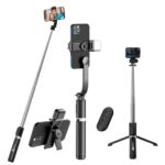 WeCool S2-L Selfie Stick with Detachable Fill Light,6 Shades(3 Colours and 2 Tones),Detachable Mobile Holder,Selfie Stick for Mobile Phone extendable Upto 103 cm,Designed for Makeup,Selfie & Vlogging