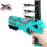 Storio Toys Airplane Launcher Gun,Safe and Fun Shooting Guns for Kids,Paper Foam Gliders for Quick and Easy|Best Gift for Boys Kids Children,Multicolor