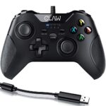 CLAW Shoot Wired USB Gamepad Controller for PC Supports Windows XP/7/8/10 with Rubberized Textured Grip and Dual Vibration Motors