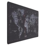 INOVERA World Map Extended Anti Slip Rubber Gaming Stitched Mouse Pad Desk Mat for Computer Laptop (Black, 890L x 400B x 2H mm)