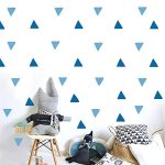 Gadgets Wrap 70pcs Colorful Triangles Wall Sticker for Kids Room Nursery Art Decoration