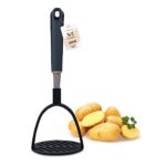 NFI Essentials Potato Masher, Vegetable, Fruits Masher, Pav Bhaji Masher for Kitchen with Non-Slip Handle Non-Stick Cookware Kitchen Gadget Hand Masher