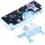 Adichai Multi Functional Pencil Box for Kids – Space Theme, Magnetic Pencil Box for Boys & Girls, Stationery Organizer Return Gifts for Kids (Ages: 3 Years and up)