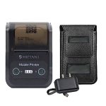 SHREYANS 58mm Mini Portable Inkless Thermal Printer with All accesories (Paper Roll, Pouch, Adapter, USB Cable) Easy to Connect with Mobile (with Adaptor)