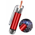 ZIBUYU® Car Emergency Window Breaker Seat Belt Cutter, Aluminium Alloy Car Glass Breaker with LED, Keychain Automotive Car Safety Hammer Escape Tools