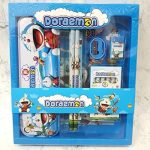 ROSEFAIR Stationary Kit Set for School Kids, Pencil Pen Scale Eraser Sharpener and Crayons Set for Birthday Return Gift (Multicolor) (Doremon-Stationery-01)