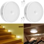 Rewup Motion Sensor Light for Home Colour USB Charging Wireless Self Adhesive LED Magnetic Motion Activated Light Motion Sensor Rechargeable Light (1, A)