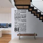 GADGETS WRAP Wall Stickers for Kids Rooms House Family Home Rules Quote Art Decor Dining Vinyl