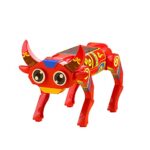 F FABOBJECTS® Self-Install DIY Gadgets Technological Gizmos Intelligent Robot Dog Robot Cattle Toys Solar Powered Educational Toy Assembly Robotical Dog Cattle Kit Students Science Experiment Toy